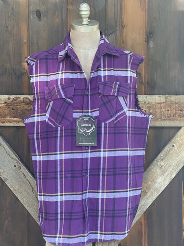 Minnesota Purple Classic Sleeveless Flannel